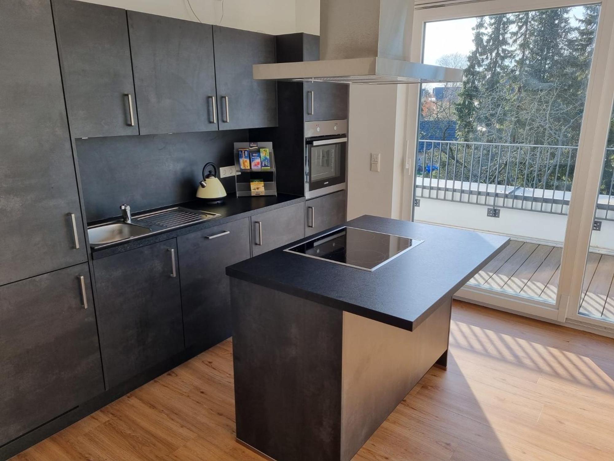 Stylische Penthouse Wohnung Hamburk Exteriér fotografie