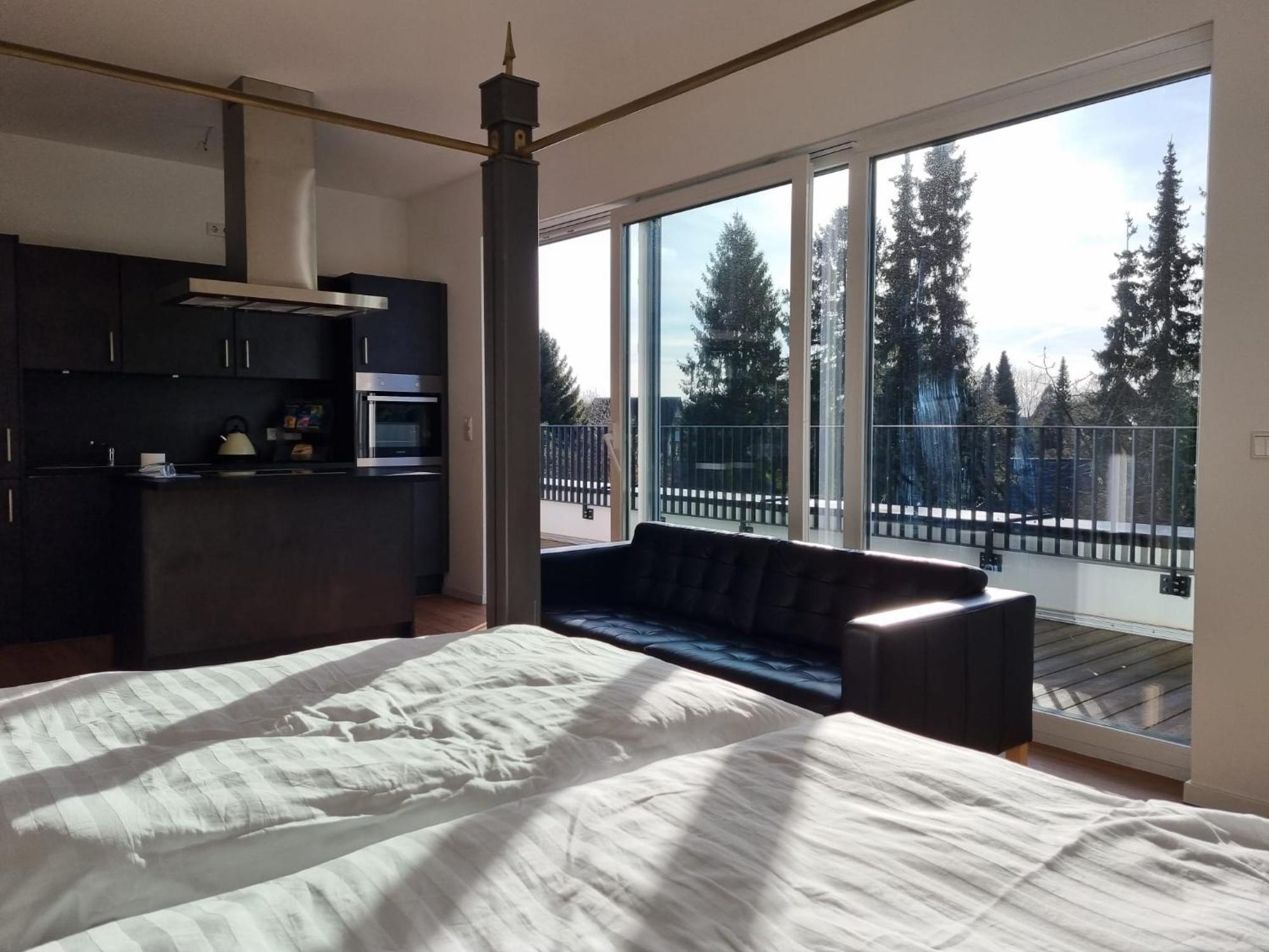 Stylische Penthouse Wohnung Hamburk Exteriér fotografie